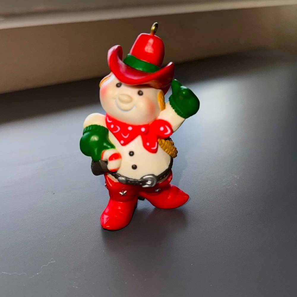 Hallmark Keepsake Ornament Cowboy Snowman